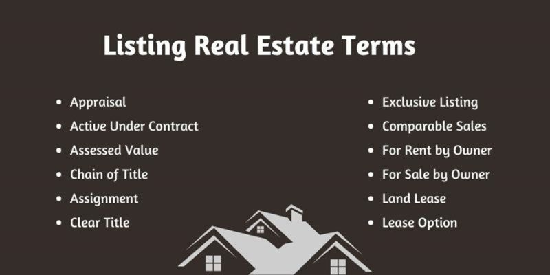 listing real estate terms
